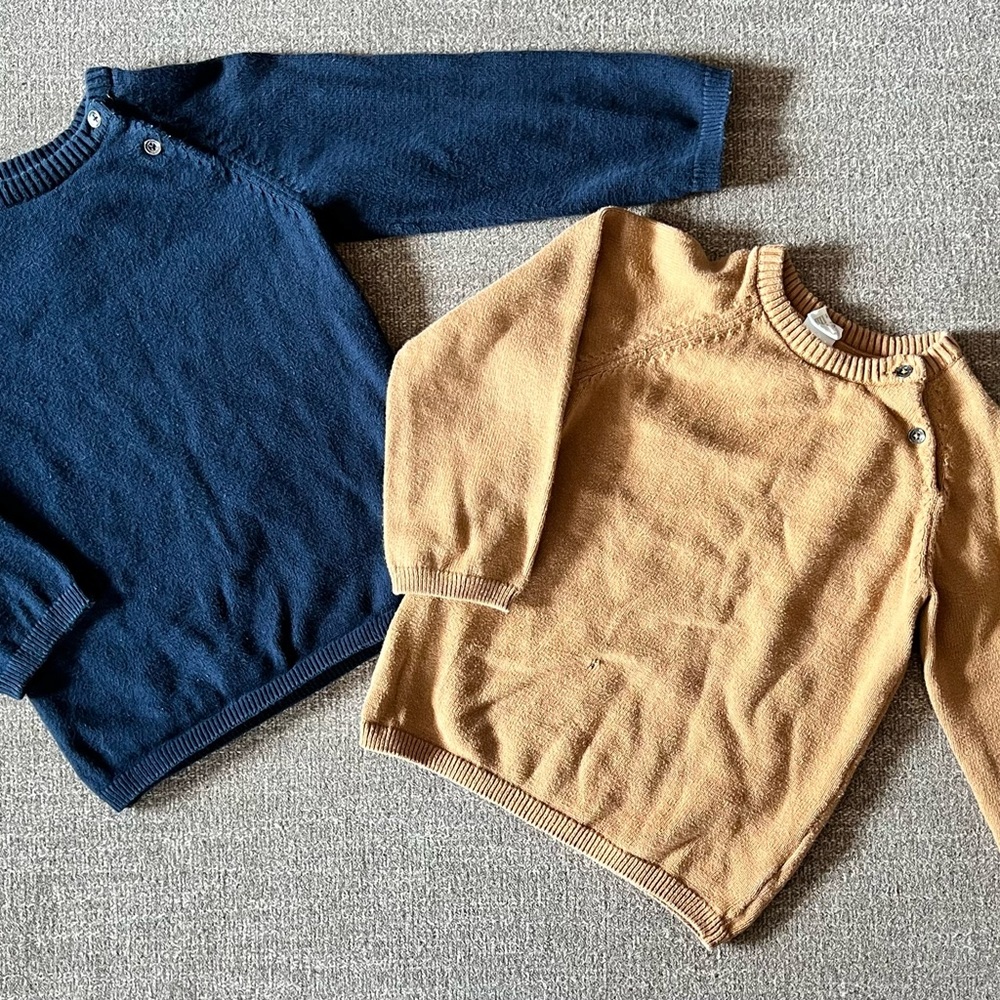 H&M Kids' Sweater Duo - Blue and Tan